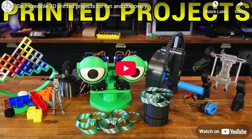 3D Printing Projects for Fun and Discovery